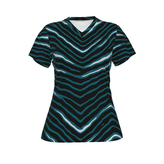 Philadelphia Football Game Day All-Over Print Women's V-neck T-shirt