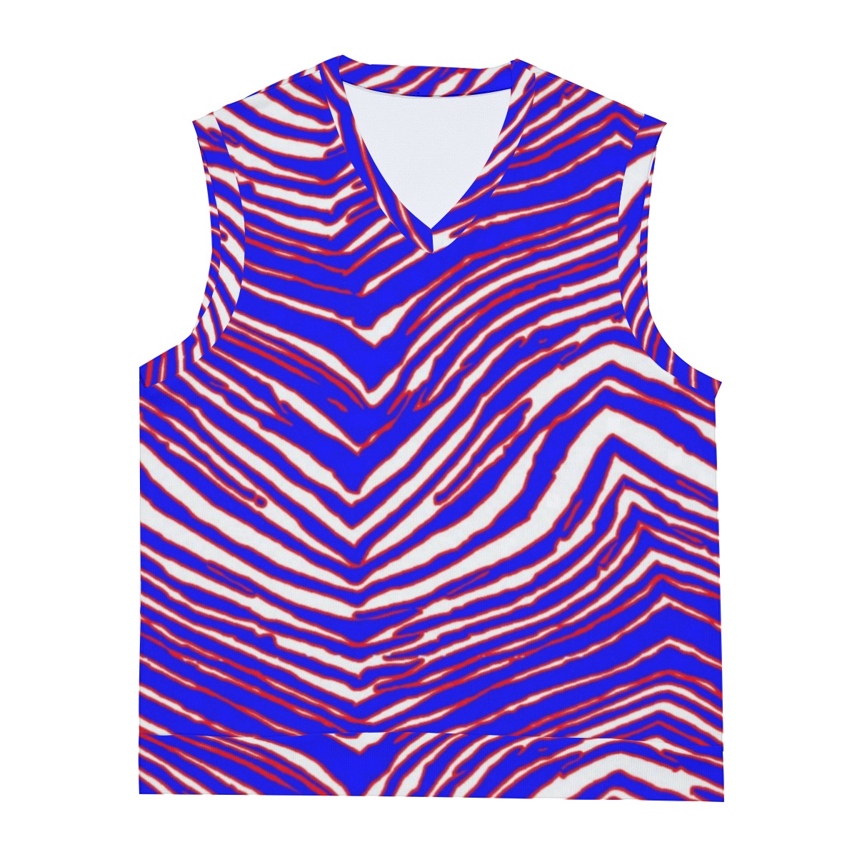 Buffalo Bills Zubaz Men's Imitation Knitted V-neck Vest