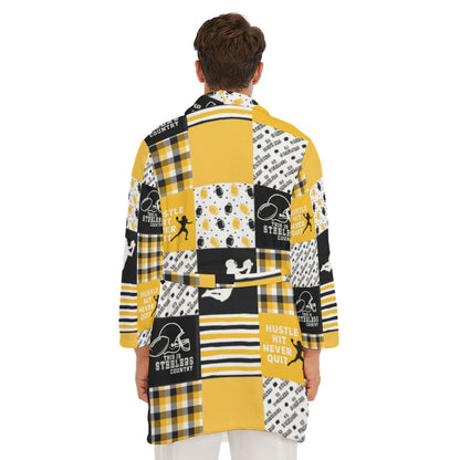 All-Over Print Men's Borg Fleece Robe