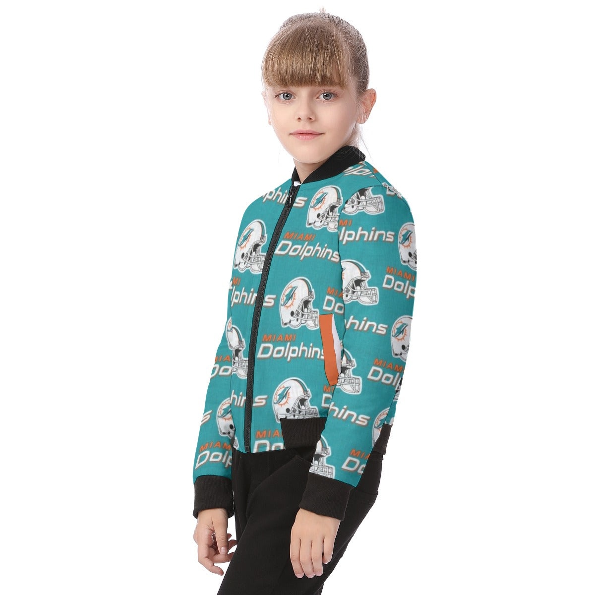 Miami Football Game Day All-Over Print Kid's Bomber Jacket