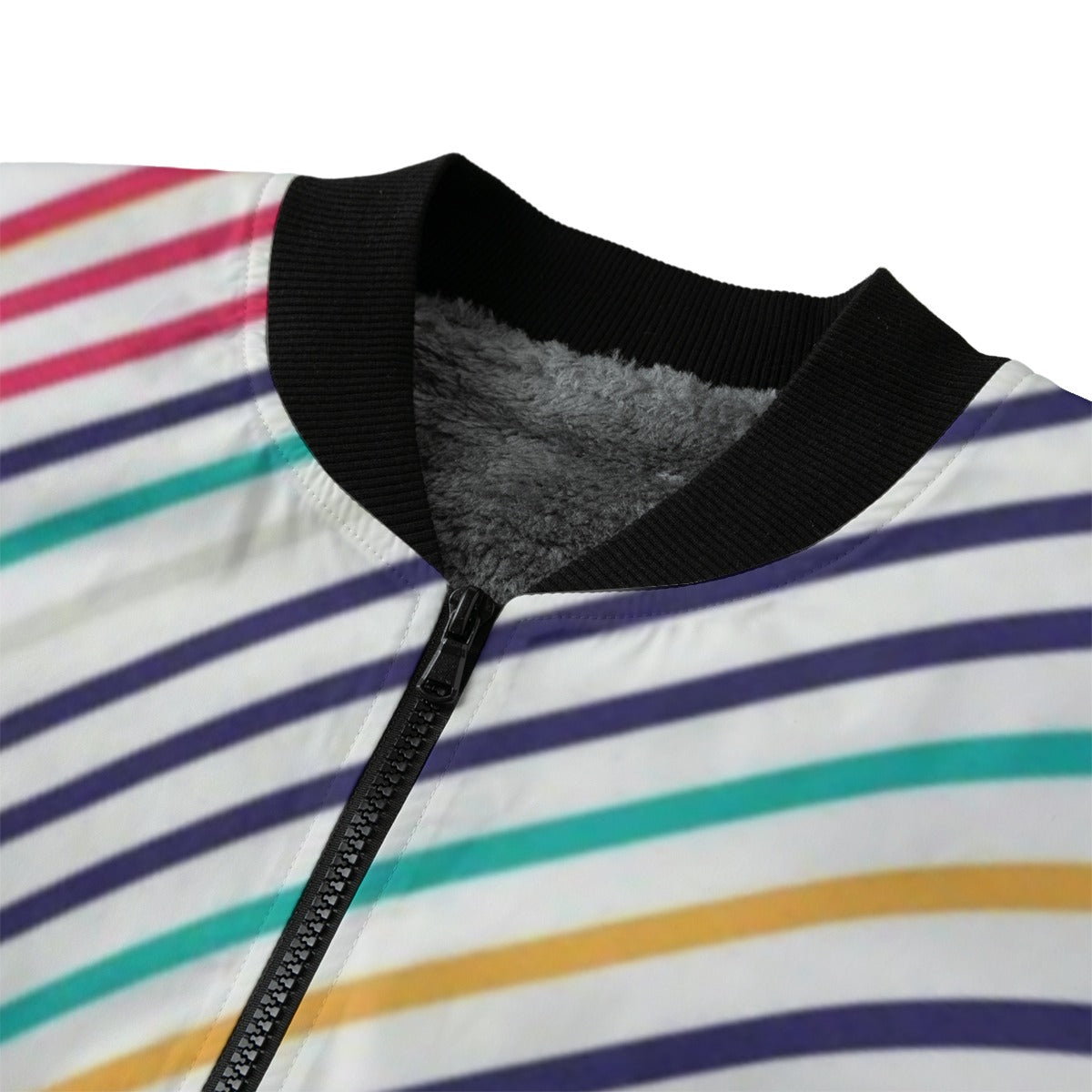 Spray Paint Drips Geometric Abstract Art Marbling Colorful Fleece Bomber Jacket – Urban Streetwear E