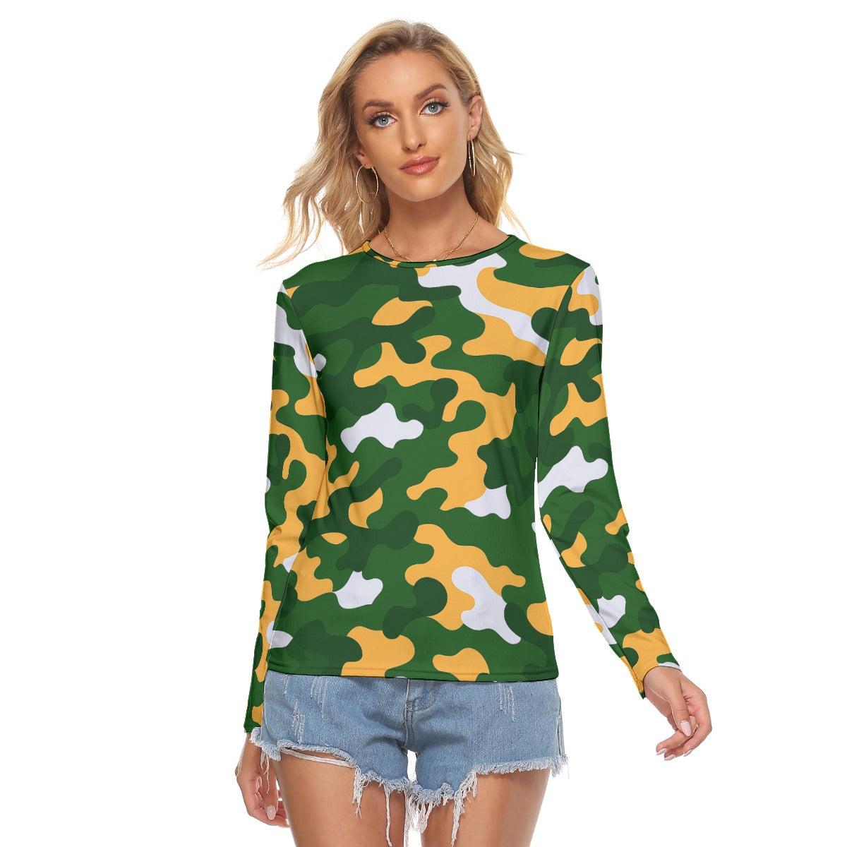 Green Bay Football Game Day All Over Print Women's Stretchable long Sleeve Top