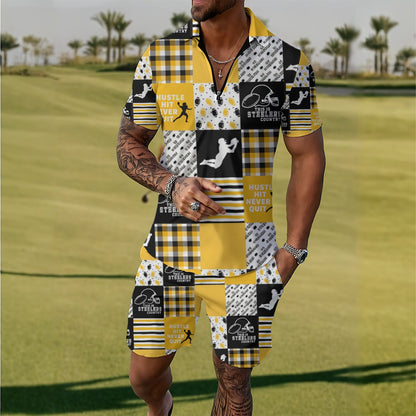All-Over Print Men's Polo Sportswear Set