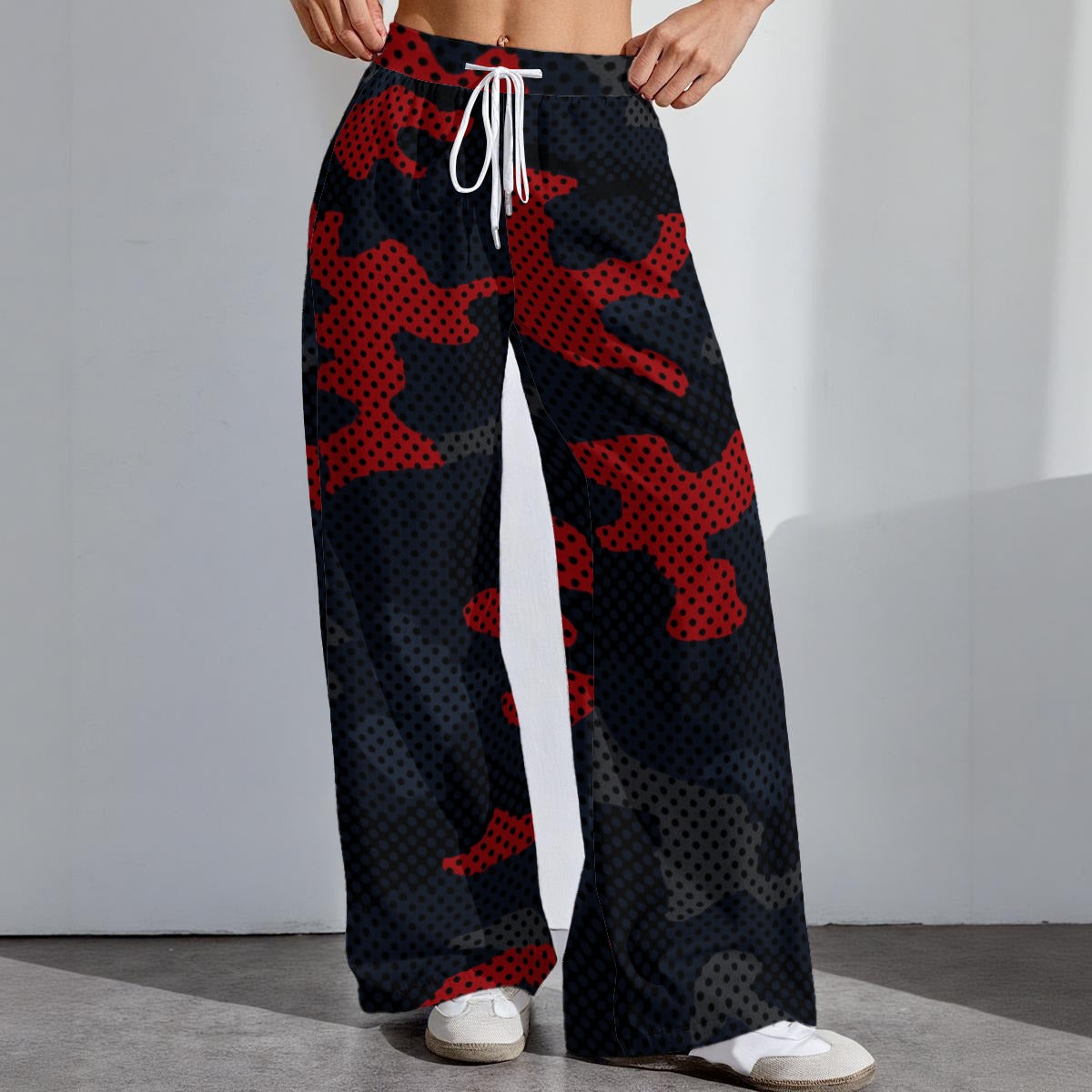 Connecticut - Huskies camo Women's High-Stretch Casual Pants|290GSM