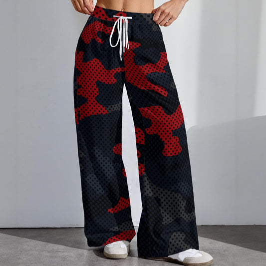 Connecticut - Huskies camo Women's High-Stretch Casual Pants|290GSM