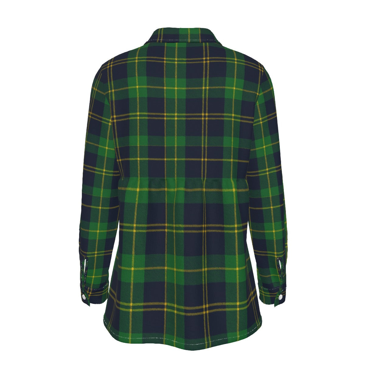 Notre Dame Tartan Plaid Fighting Irish Women's Elastic-Back Shirt