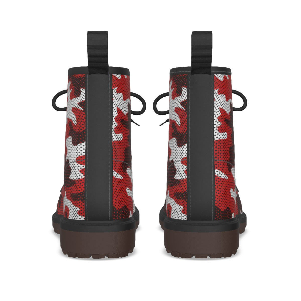 Urban Legend Indiana Bloomington Crimson and White Camo Martin Short Boots – Hoosiers-Inspired Colle