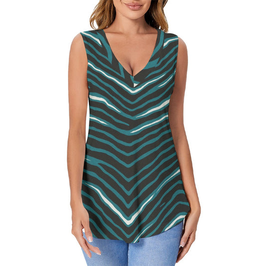 Philadelphia Football Game Day All-Over Print Women's Sports Vest|180GSM COTTON