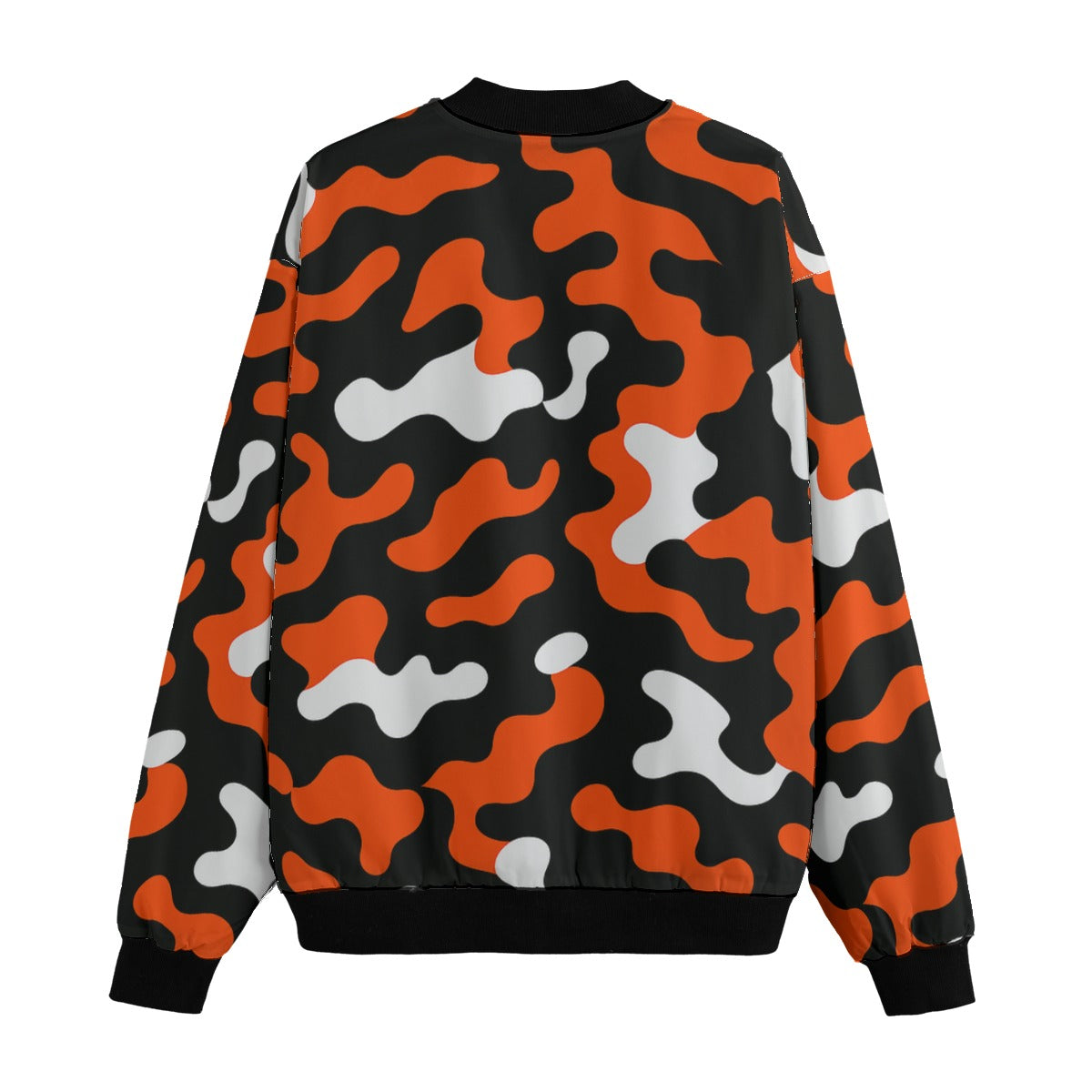 Cincinnati Bengals Camo Fleece Bomber Jacket – Orange, Black and White NFL Streetwear