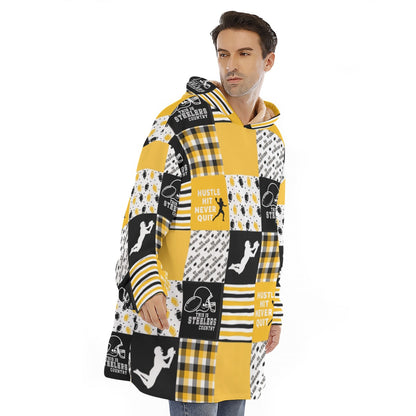 All-Over Print Unisex Sherpa Fleece Hoodie Blanket