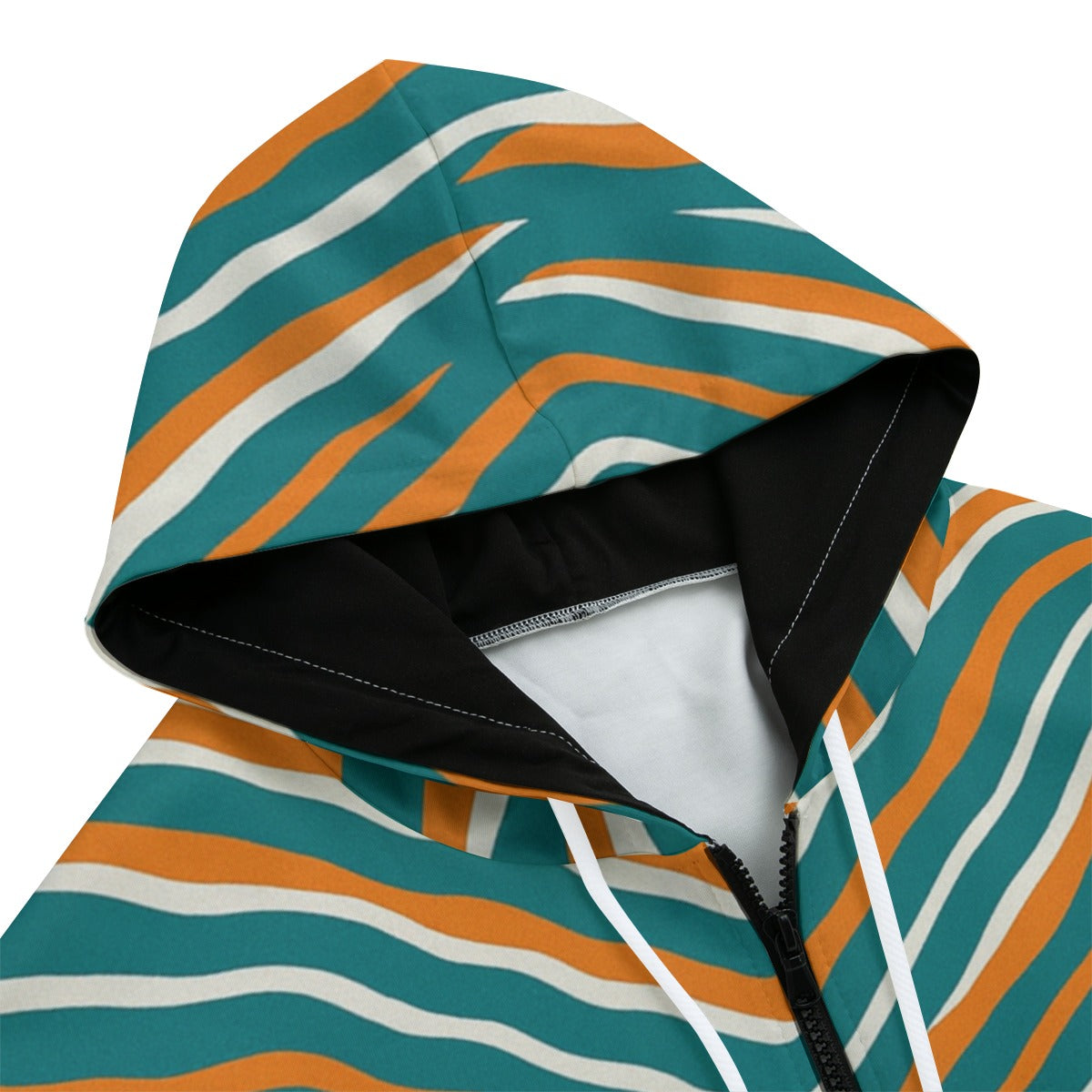 Miami Football Game Day All-Over Print Zip Up Hoodie With Pocket | Interlock