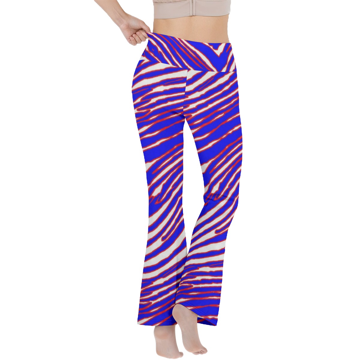 Buffalo Bills Zubaz Women's Reversible High-Waisted Yoga Pants