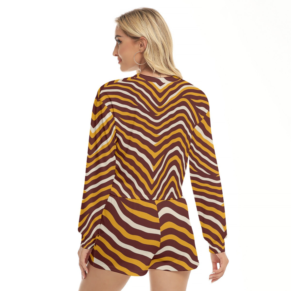 Washington Commanders Women's Short Sweatshirt And Pants Suit