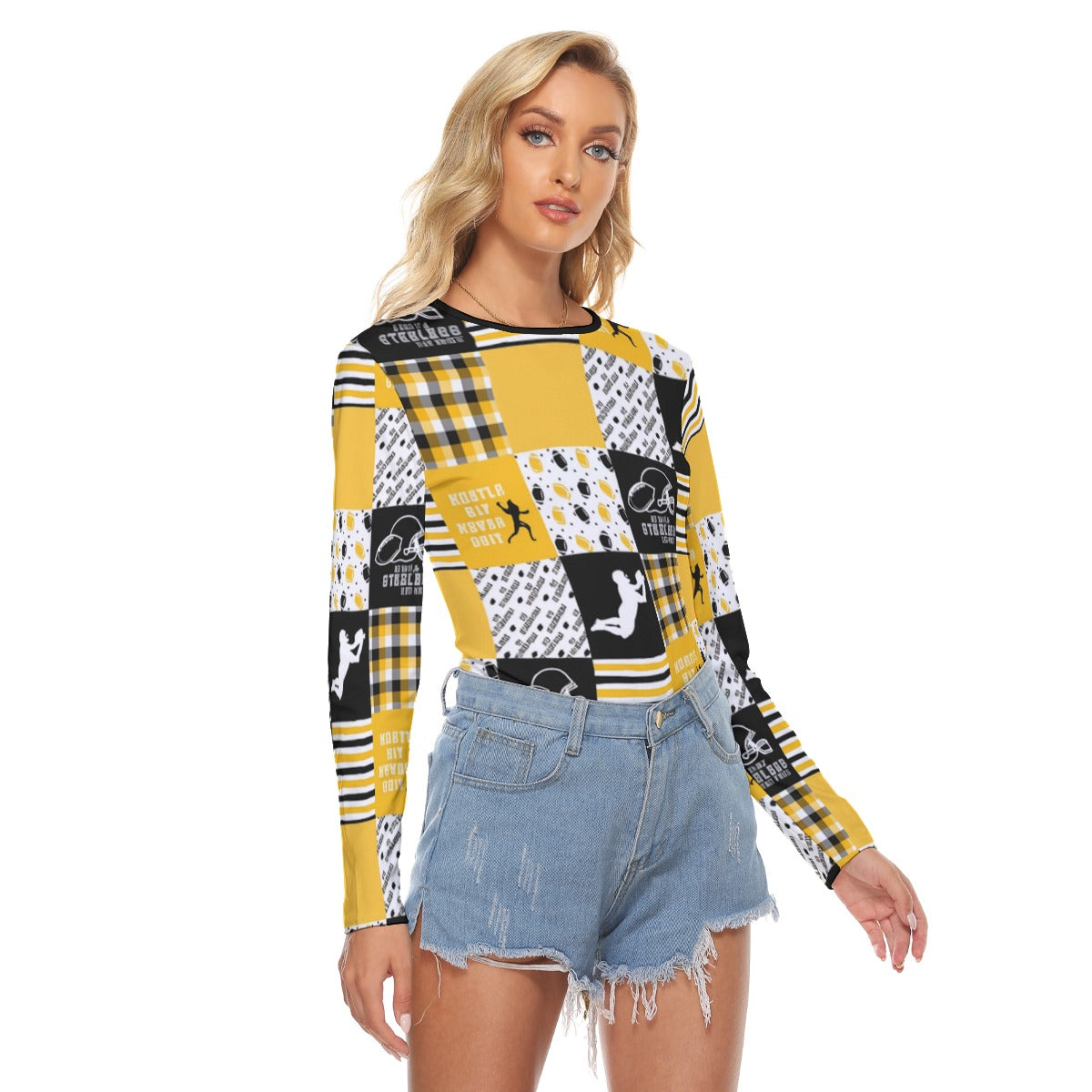 All Over Print Women's Stretchable long Sleeve Top