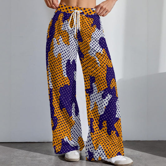 Louisiana Tigers camo Women's High-Stretch Casual Pants|290GSM