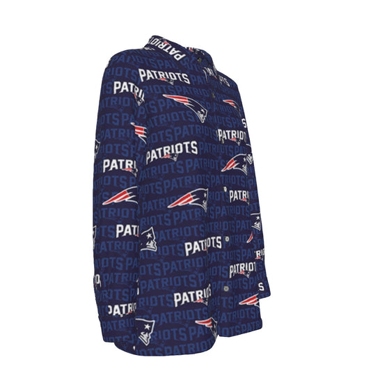 New England Football Game Day All-Over Print Women's Elastic-Back Shirt