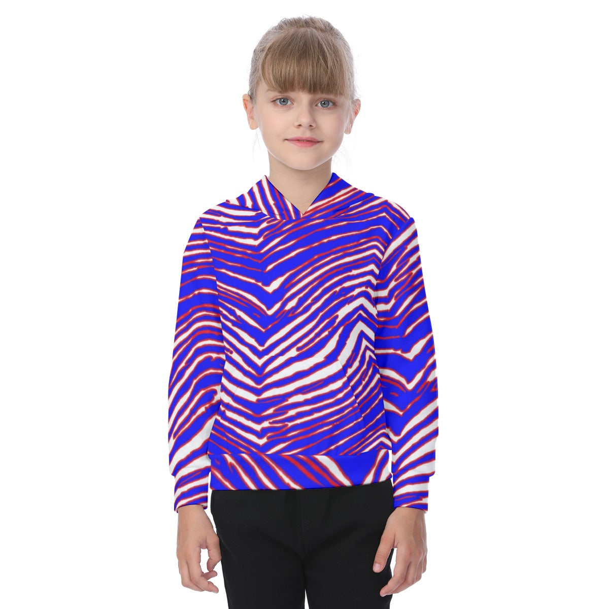 Buffalo Bills Zubaz Kid's Heavy Fleece Hoodie