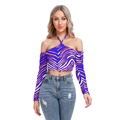 Buffalo Bills Zubaz Women's Halter Lace-up Top
