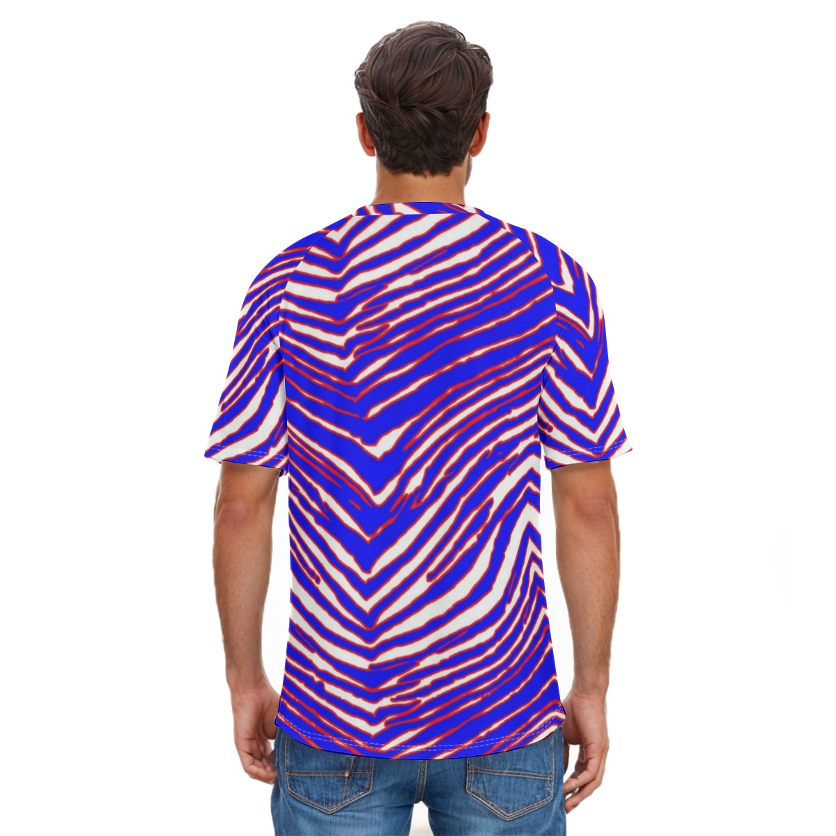 Buffalo Bills Zubaz Men's O-neck Short Sleeve T-shirt