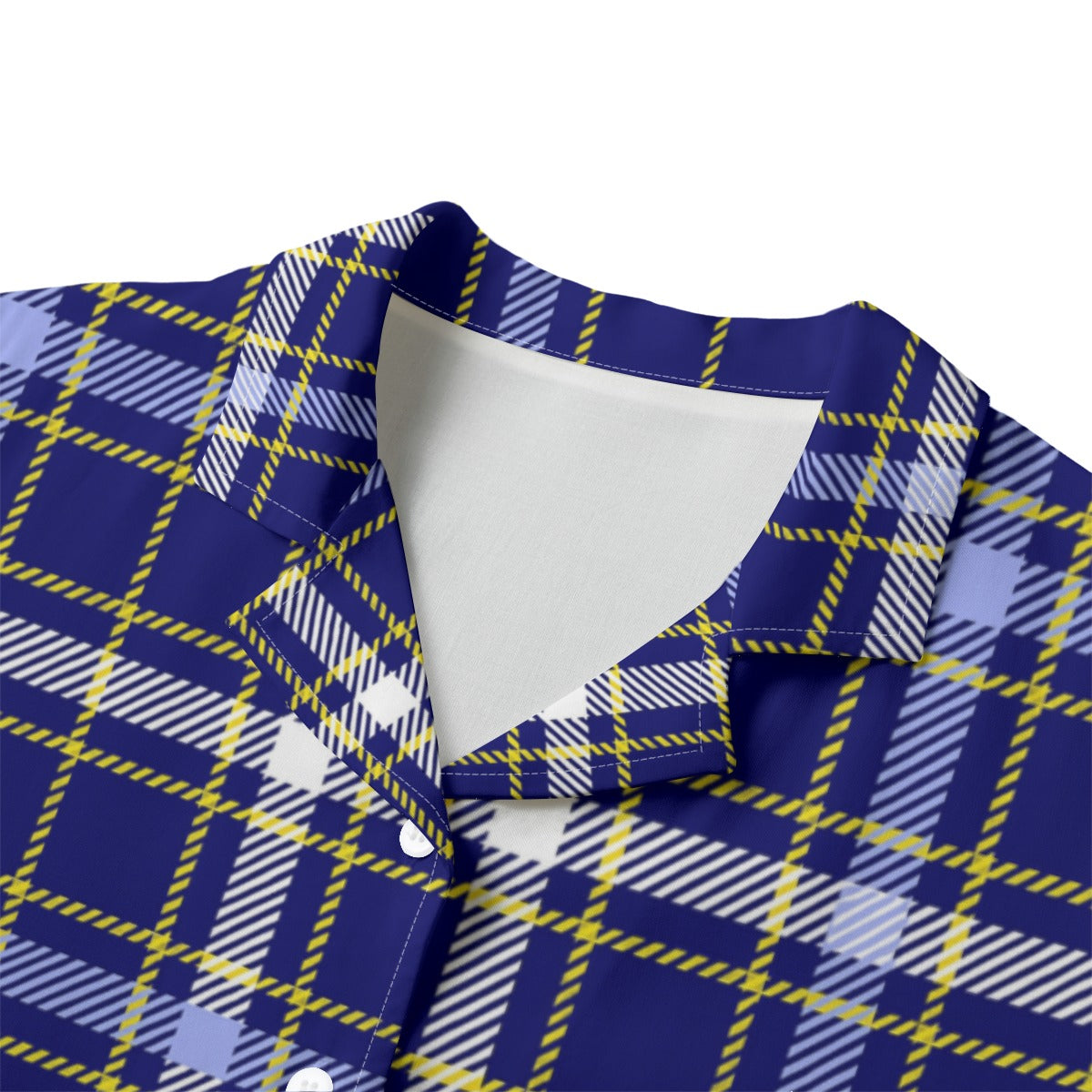 Michigan Tartan Plaid Wolverines Women's Hawaii Shirt | Rayon