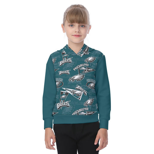 Philadelphia Football Game Day All-Over Print Oversized Kid's Hoodie