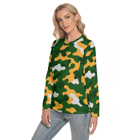 Green Bay Football Game Day All-Over Print Women's O-neck Long Sleeve T-shirt