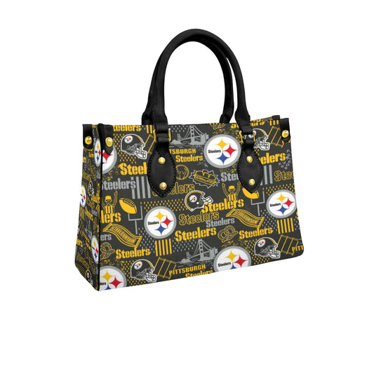 Pittsburgh Steelers Women's Tote Bag With Black Handle
