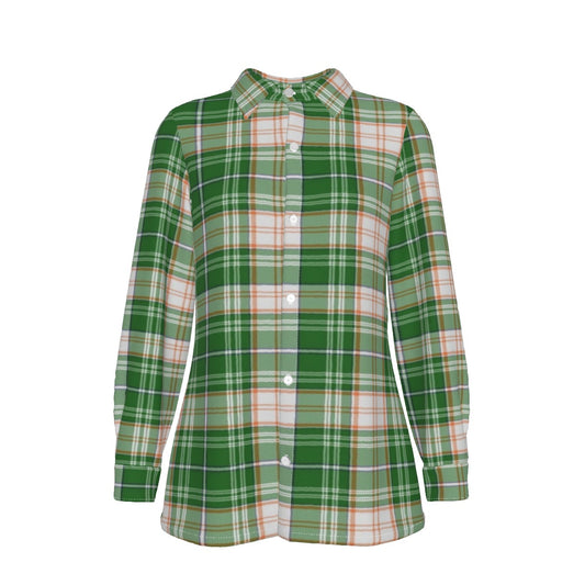 Miami Tartan Plaid Hurricanes Women's Elastic-Back Shirt