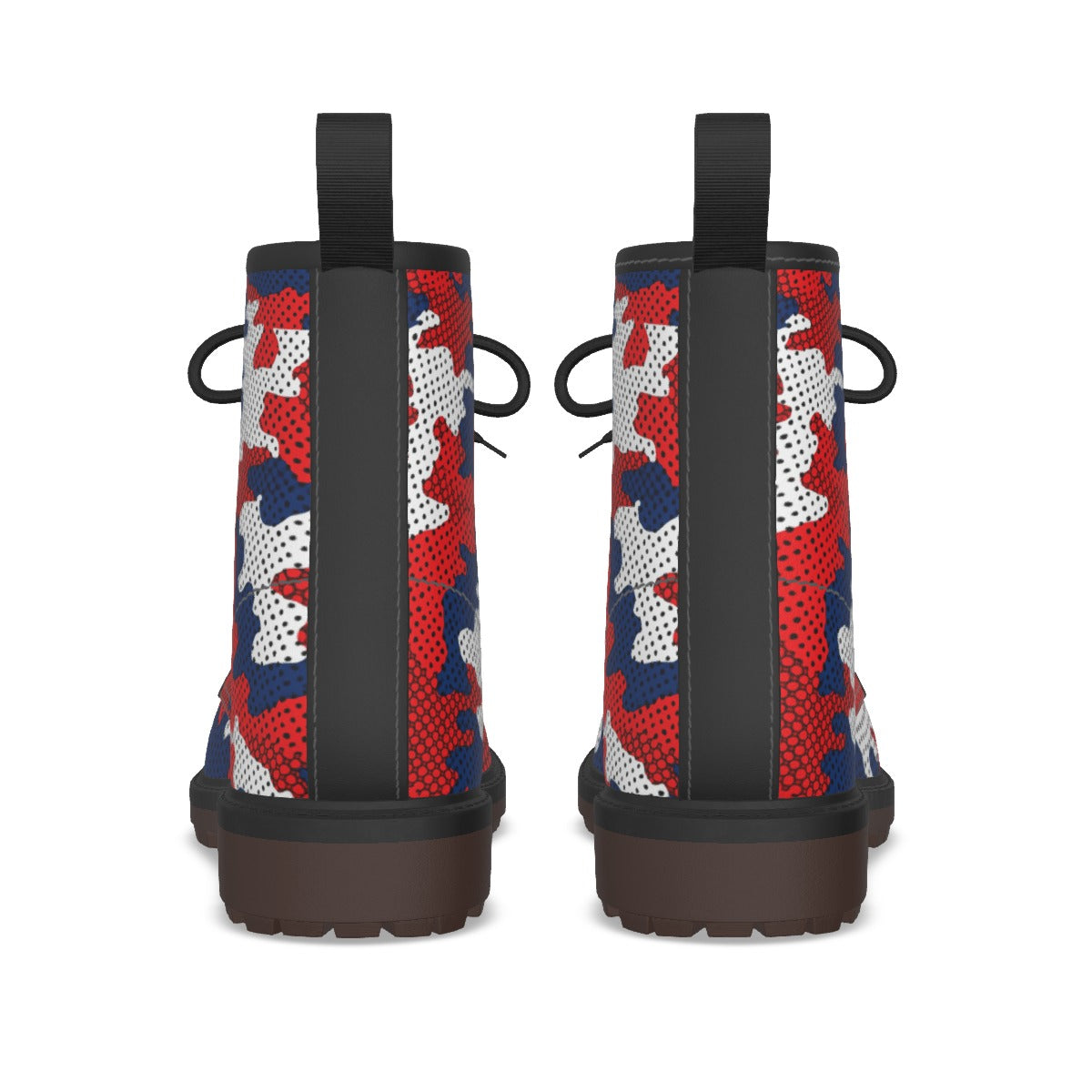 Urban Legend Mississippi Ole Miss Red and Navy Camo Martin Short Boots – Rebels-Inspired Streetwear