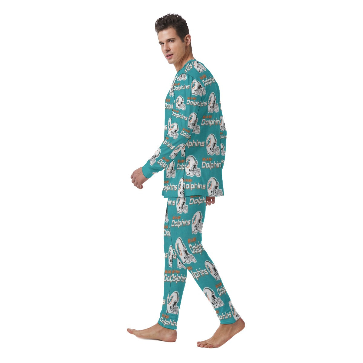 Miami Football Game Day All-Over Print Men's Pajamas