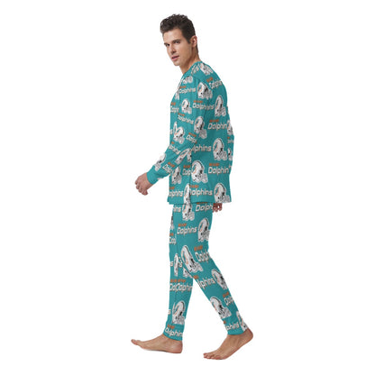 Miami Football Game Day All-Over Print Men's Pajamas