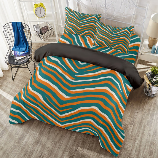 Miami Football Game Day Four-piece Duvet Cover Set