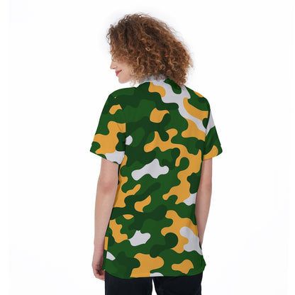 Green Bay Football Game Day All-Over Print Women's Polo Shirt