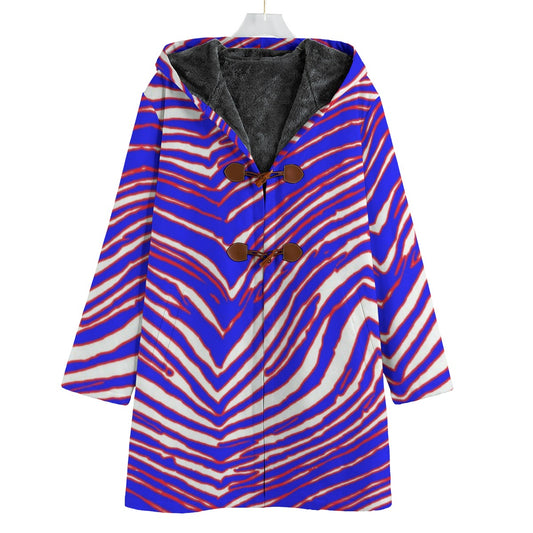 Buffalo Bills Zubaz Men's Canvas Button Fleece Windbreaker