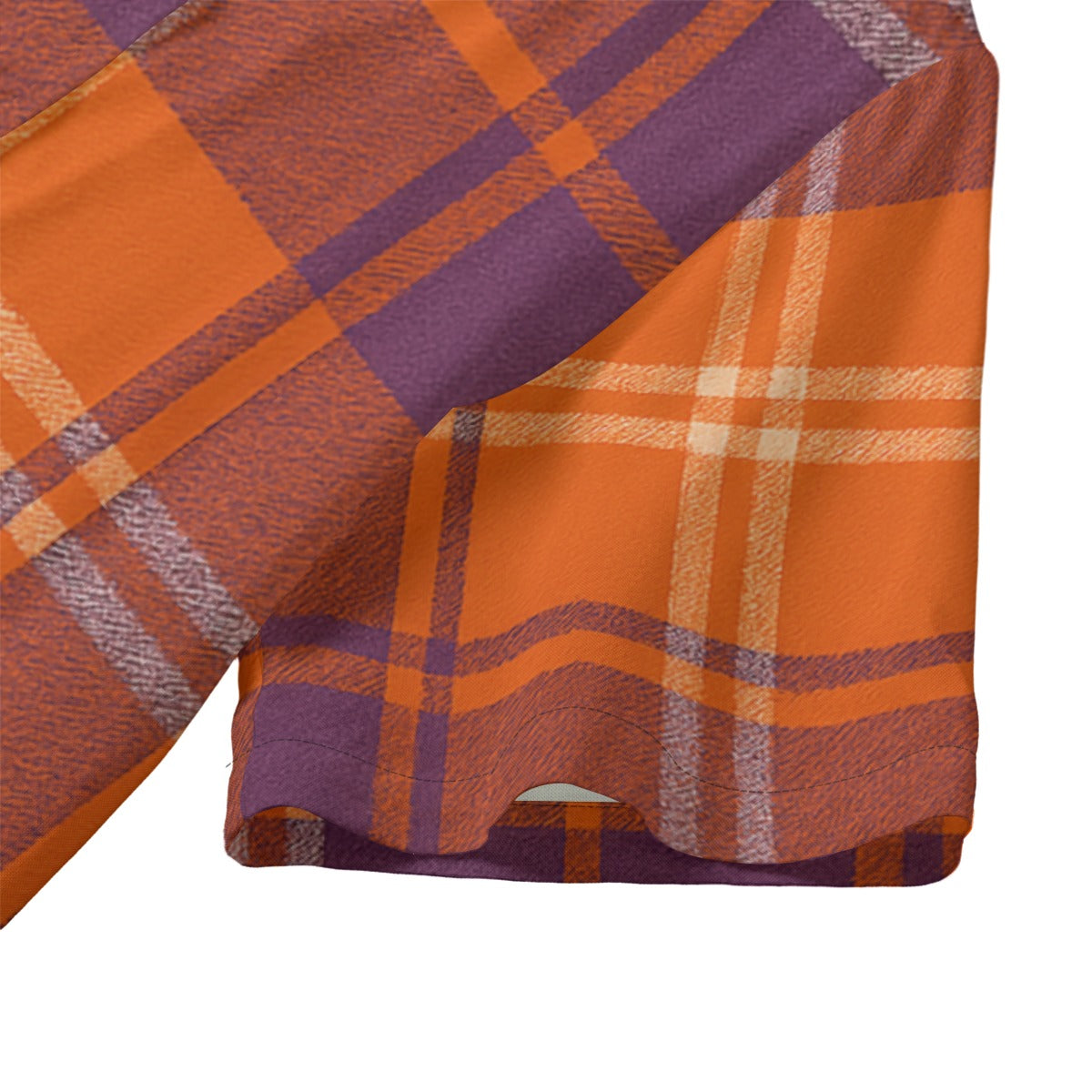 Clemson Tartan Plaid  Women's Hawaii Shirt | Rayon