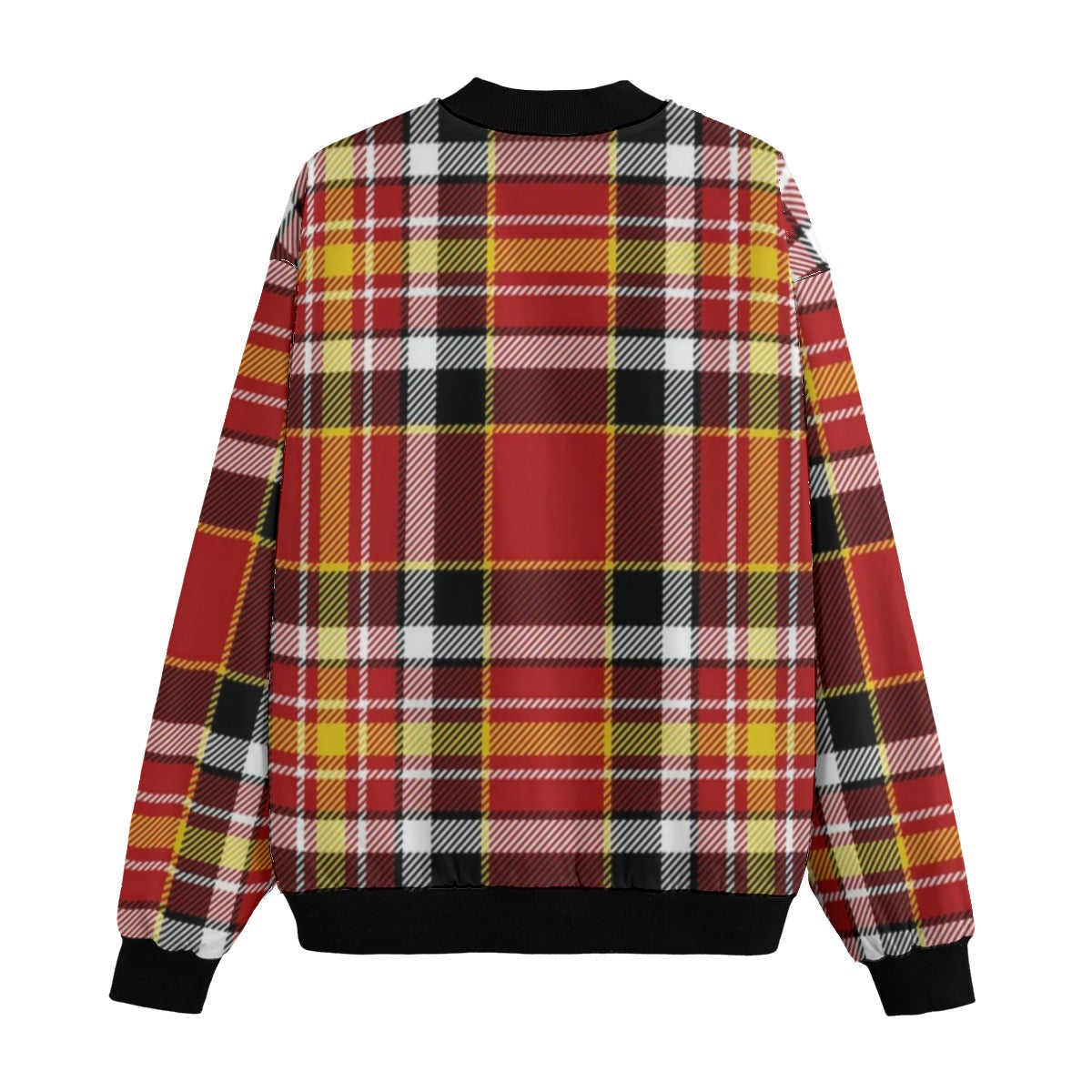 Royal Stewart the red classic tartan Fleece Bomber Jacket
