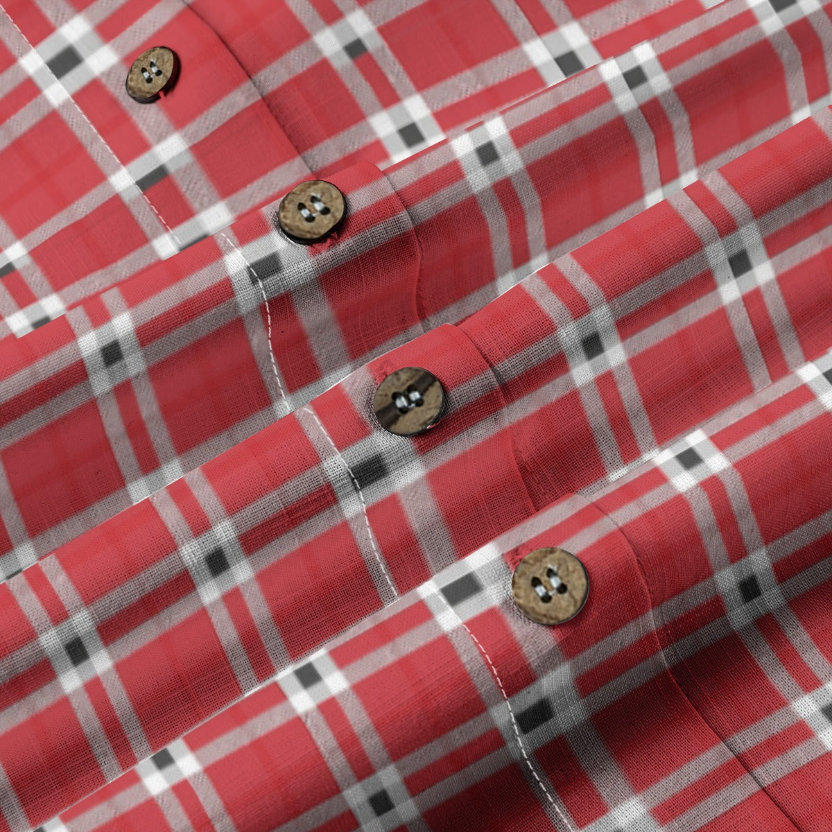 Houston Tartan Plaid Cougars  Women's Shirt | 125GSM Cotton