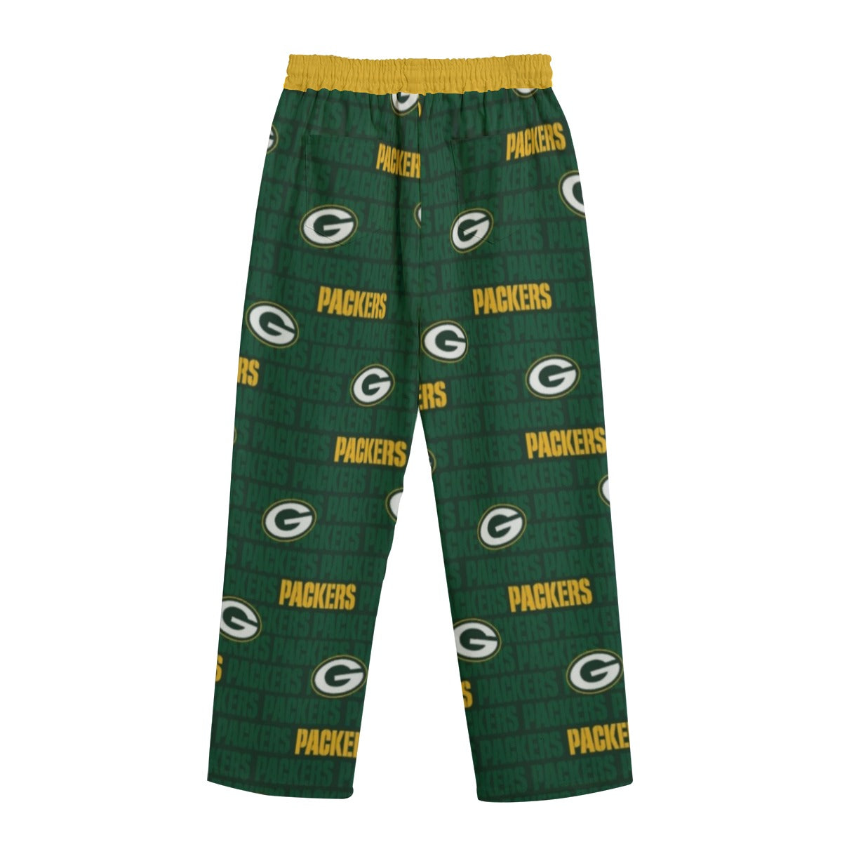 Green Bay Football Game Day All-Over Print Unisex Straight Casual Pants | 245GSM Cotton