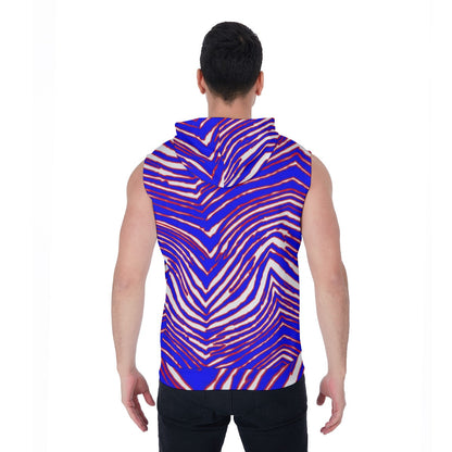 Buffalo Bills Zubaz Men's Zipper-Up Sleeveless Hoodie