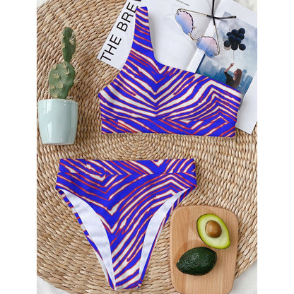 Buffalo Bills Zubaz Women's Bikini With Single Shoulder