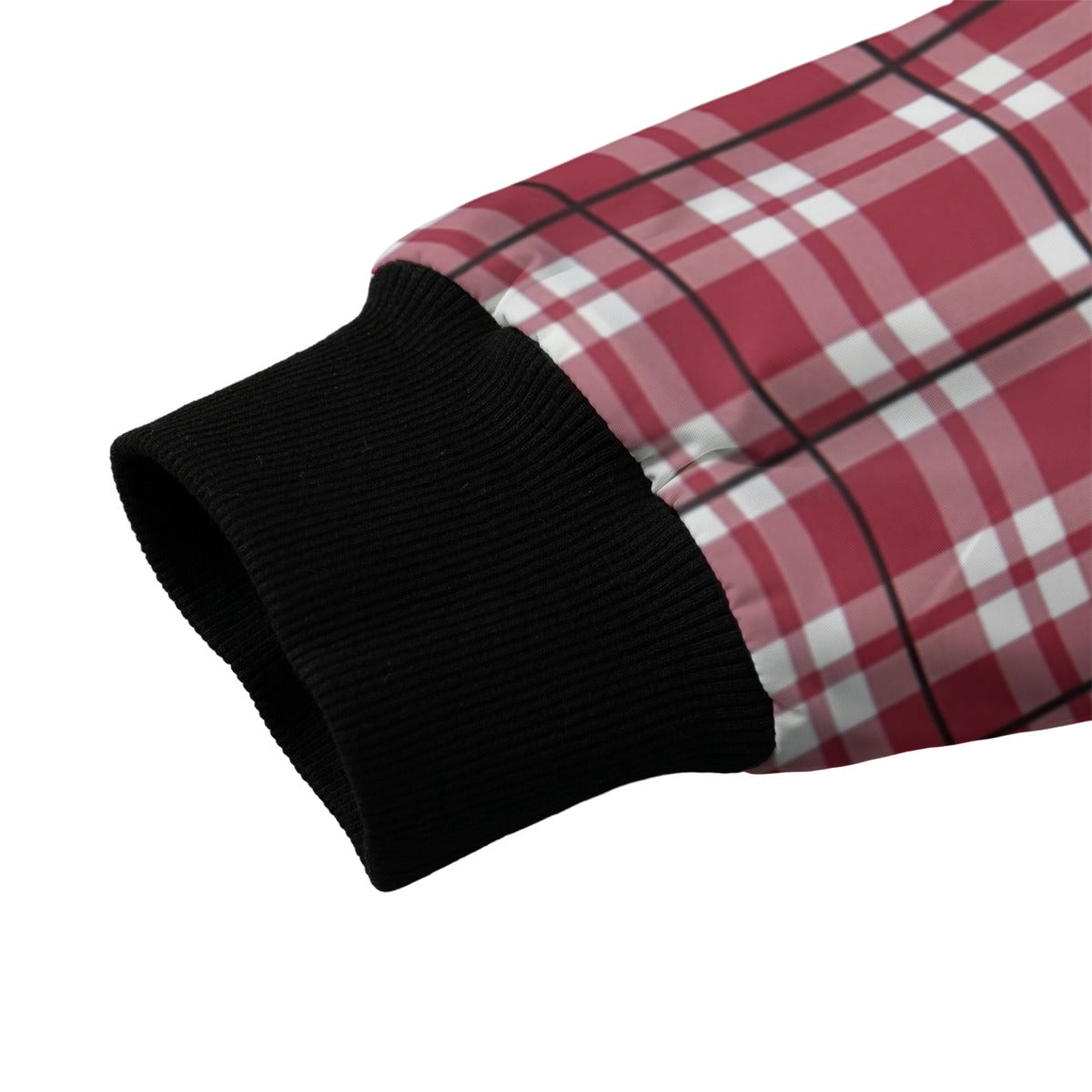 Alabama Tartan Plaid Fleece Bomber Jacket