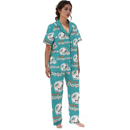 Miami Football Game Day All-over print Women'S Trousers Pajamas Set