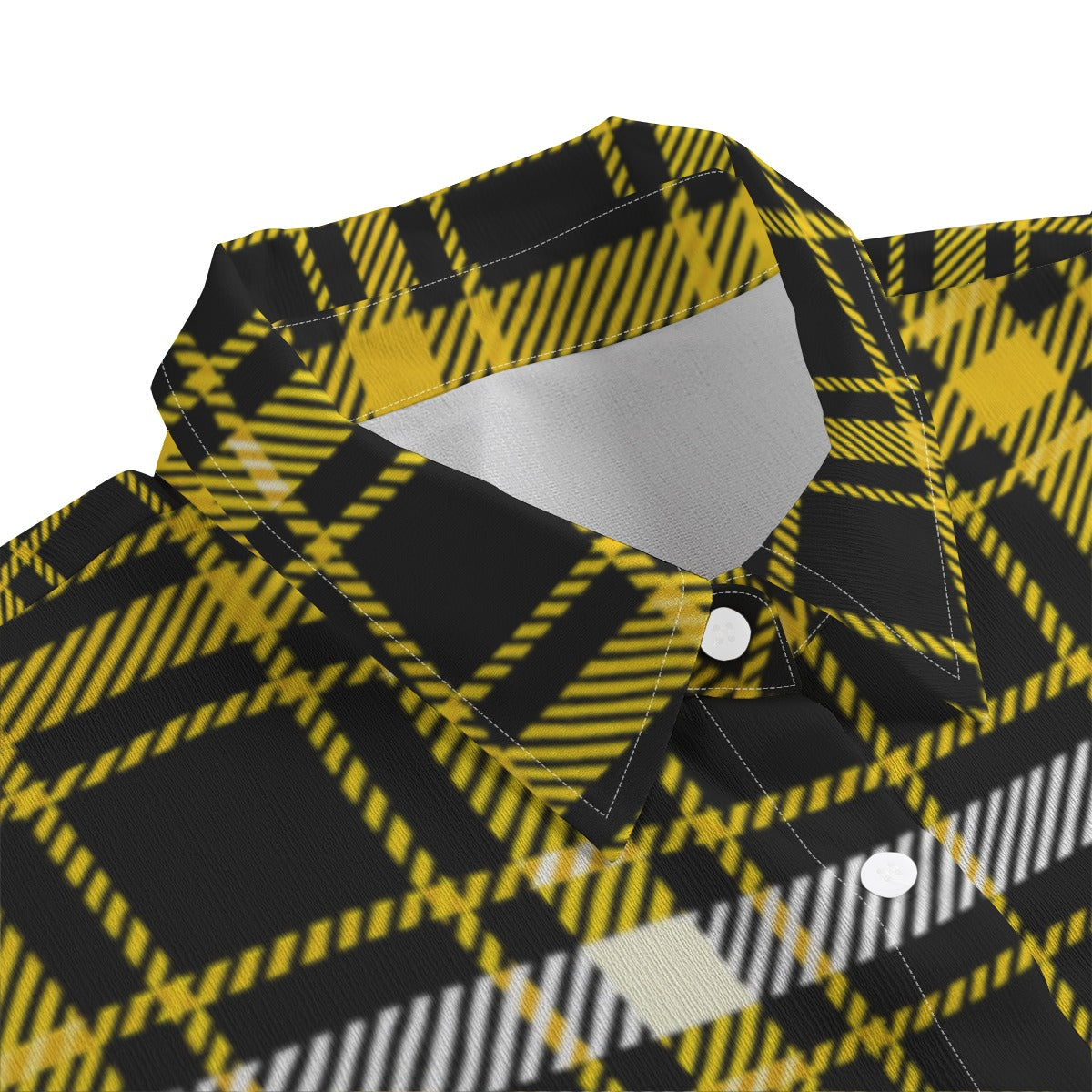 Missouri Tartan Plaid Tigers Women's Chiffon Shirt With Elbow Sleeve