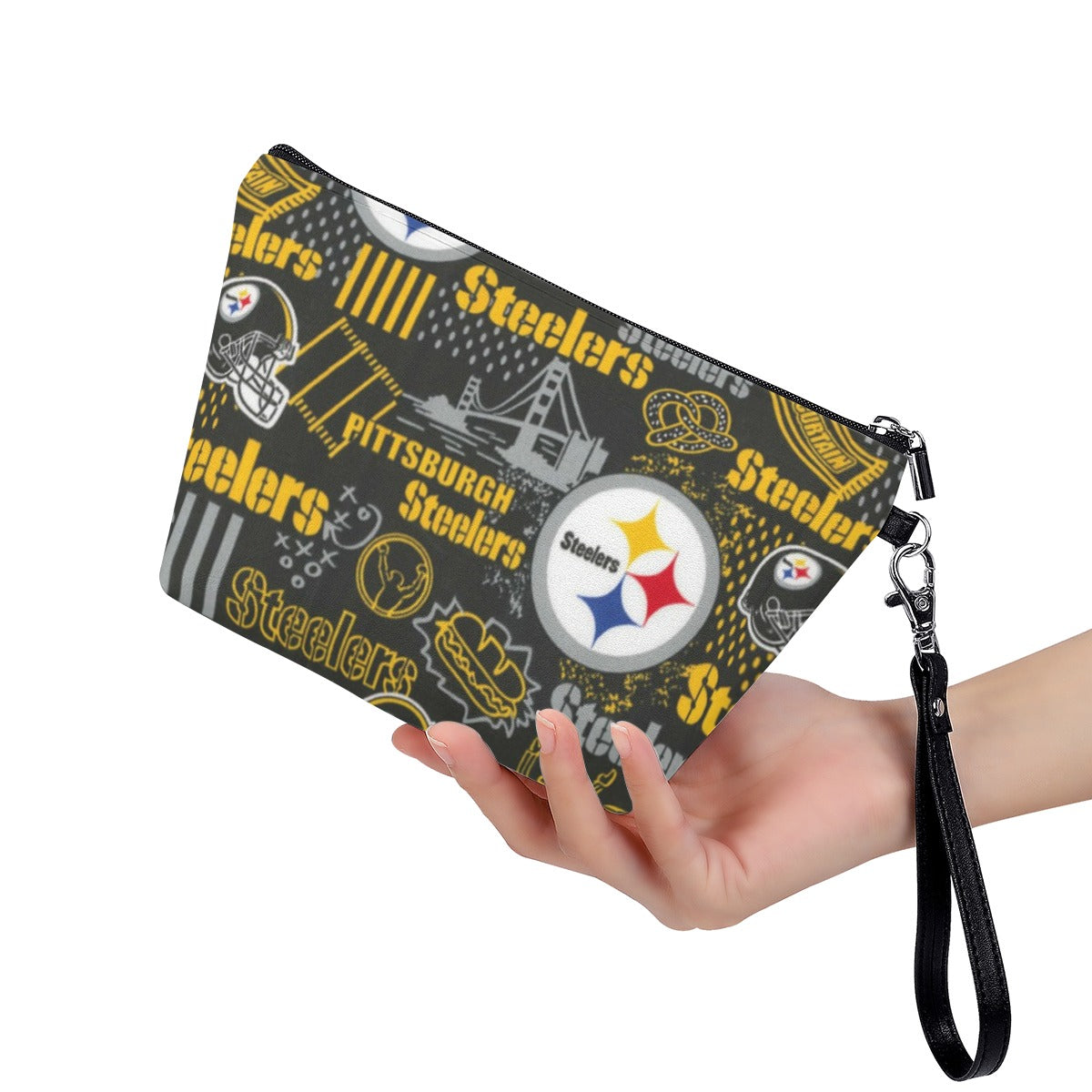 Cosmetic Bag With Black Handle