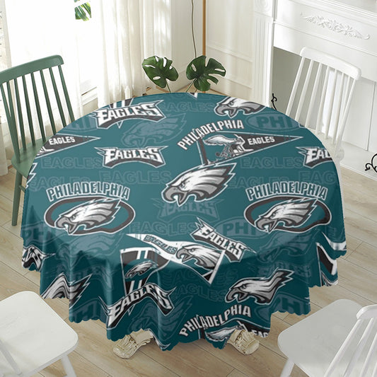 Philadelphia Football Game Day Waterproof tablecloth | Round 180(gsm)