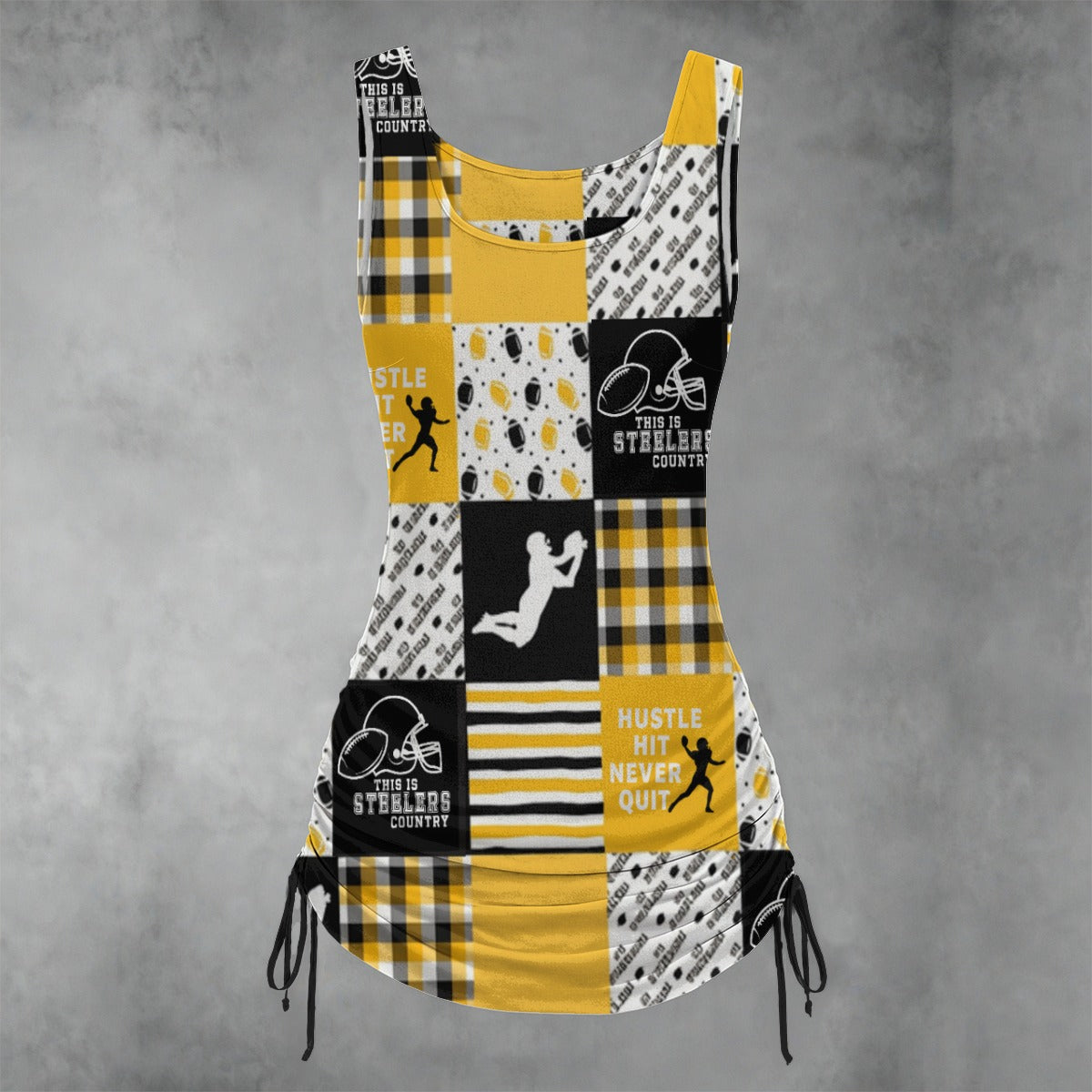 Pittsburgh Steelers All-over print Women's Layered Dress sets