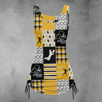 Pittsburgh Steelers All-over print Women's Layered Dress sets