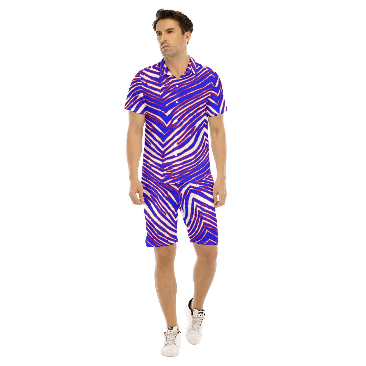Buffalo Bills Zubaz Men's Short Sleeve Shirt Set