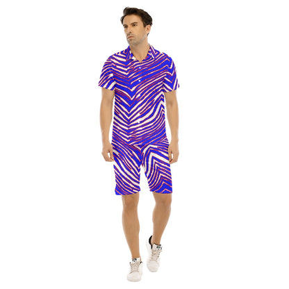 Buffalo Bills Zubaz Men's Short Sleeve Shirt Set