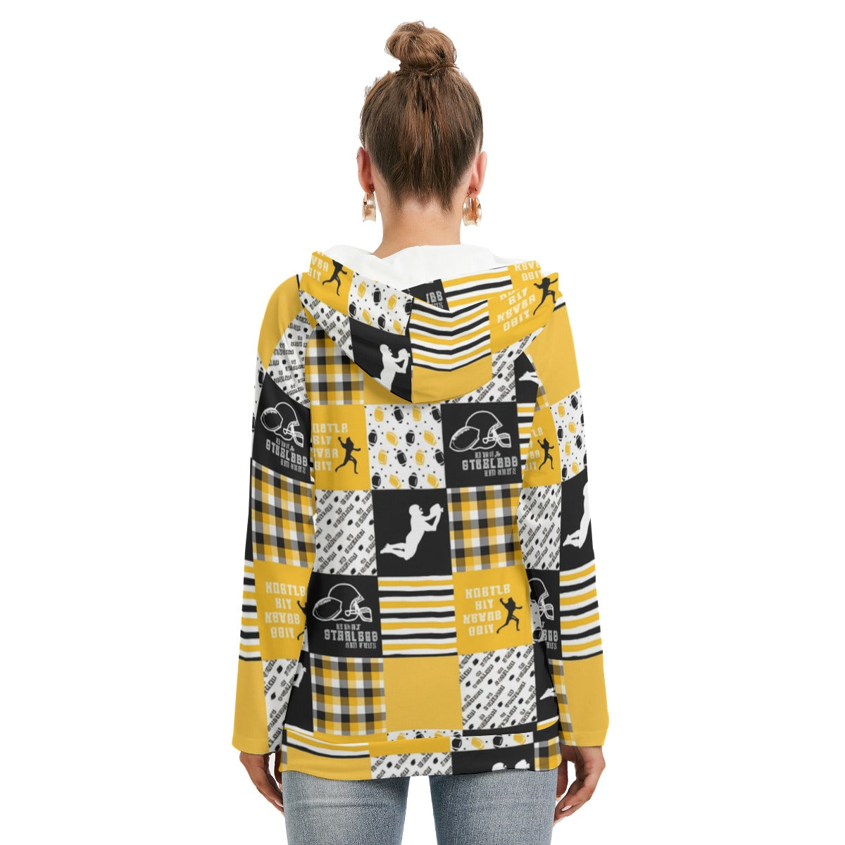All-Over Print Women's Hoodie With Double Hood